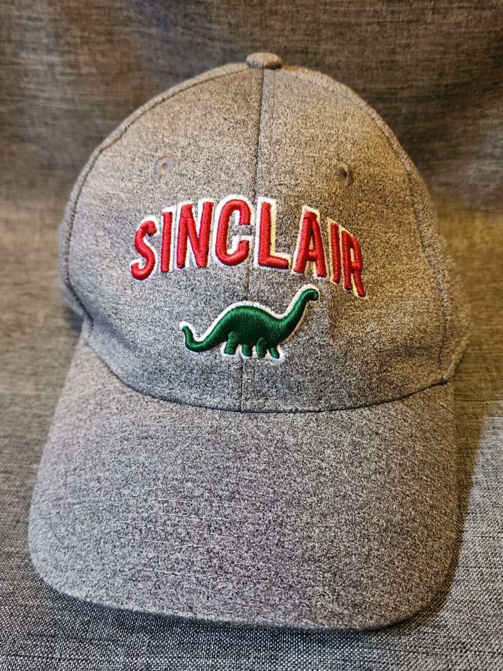 Ahead Performance Gray Sinclair Gas Dinosaur Embroidered Logo Hat